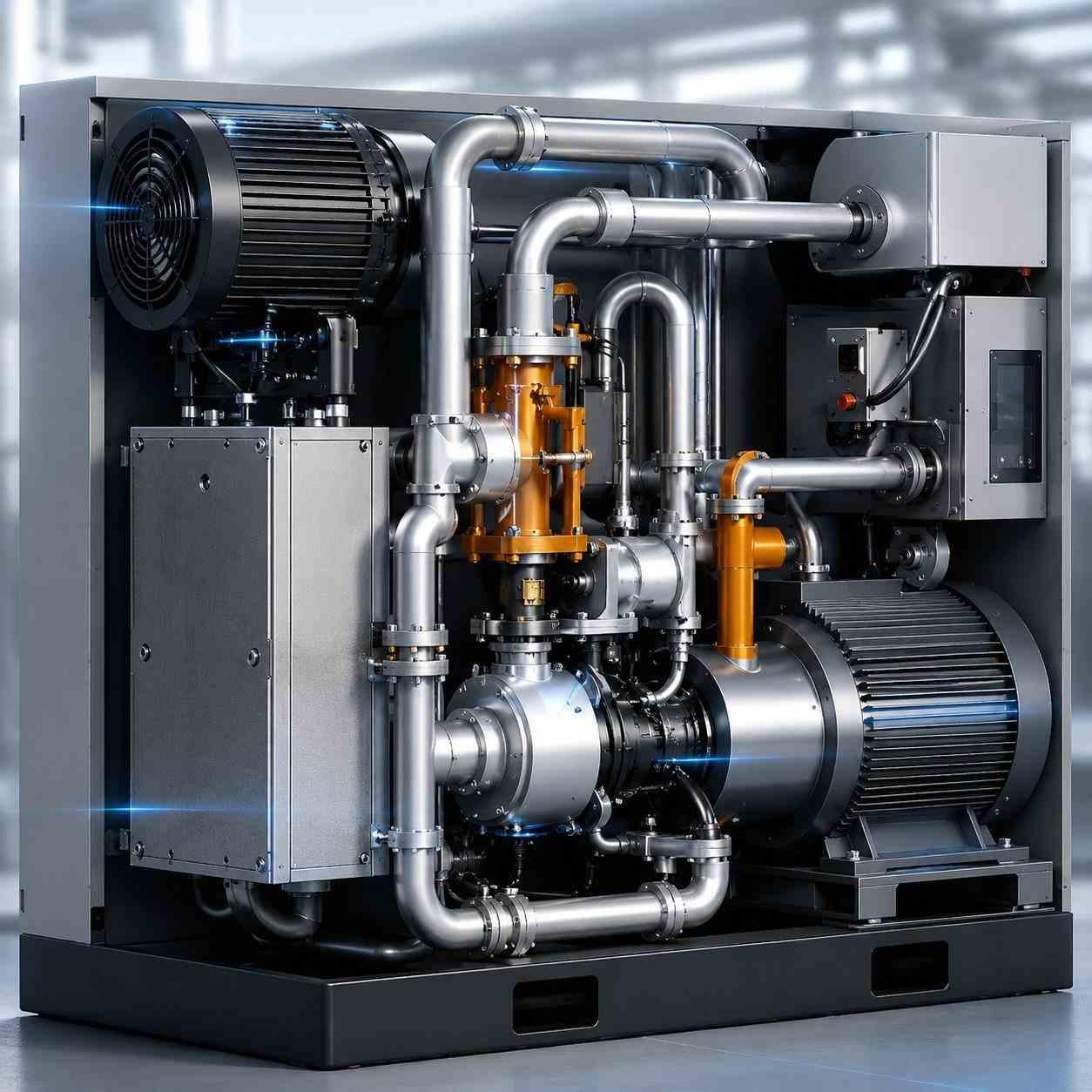 Động Cơ Trục Vít Không Dầu Hitachi DSP 15-240kW | Khí Nén Class 0