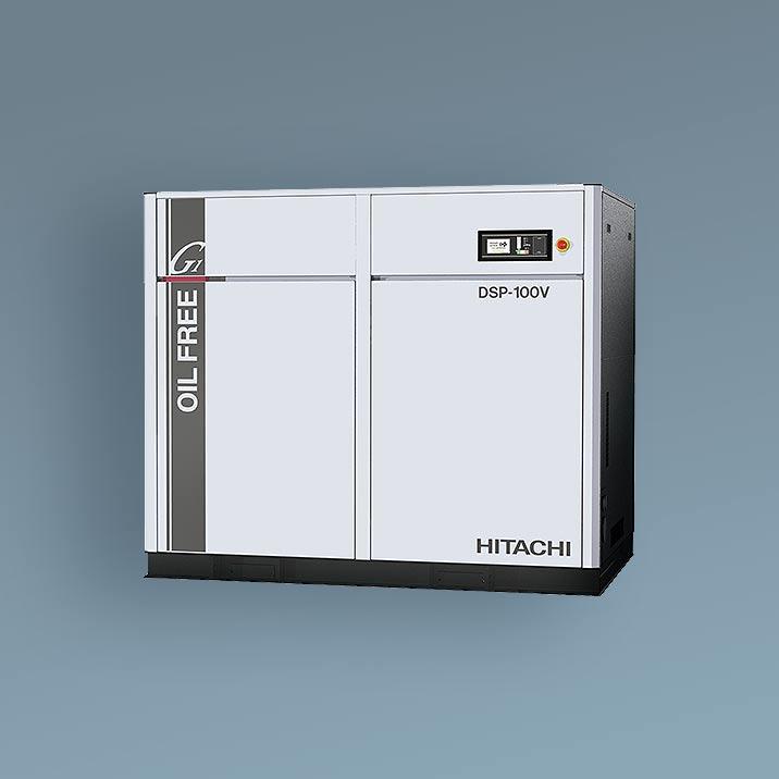 M&aacute;y n&eacute;n kh&iacute; trục v&iacute;t kh&ocirc;ng dầu Hitachi DSP cho ứng dụng y&ecirc;u cầu kh&iacute; sạch